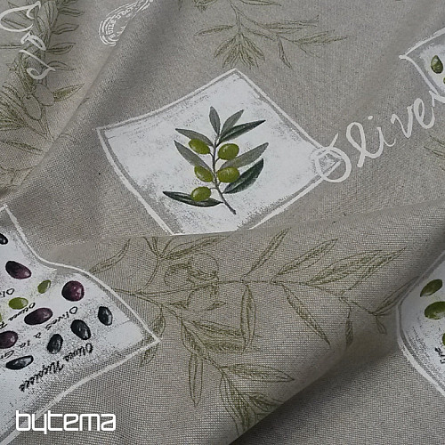 Tissu décoratif OLIVE FRANÇAISE