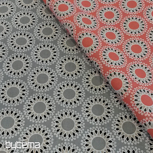 Tissu coton gris MALAWA