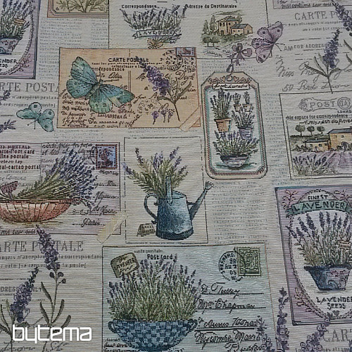 Tissu à tapisserie GRAINES DE LAVANDE JARDIN 3
