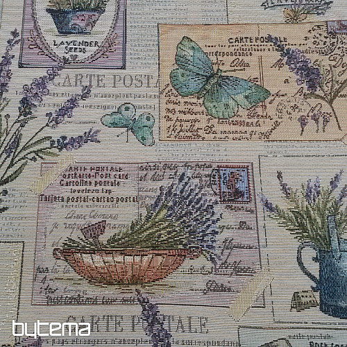 Tissu à tapisserie GRAINES DE LAVANDE JARDIN 3