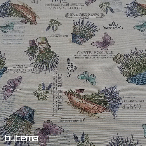 Tissu à tapisserie JARDIN DE LAVANDE 2
