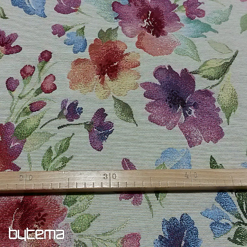 Tissu pour tapisserie FLEURS PASTEL