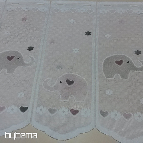 Rideau jacquard enfant ÉLÉPHANTS II.