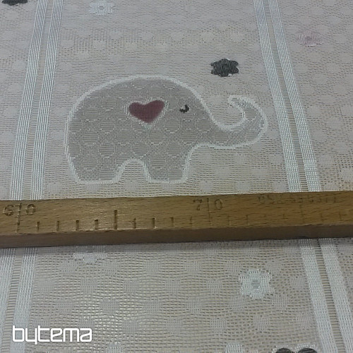 Rideau jacquard enfant ÉLÉPHANTS II.