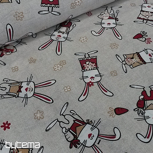 Tissu décoratif ROGER Lapin