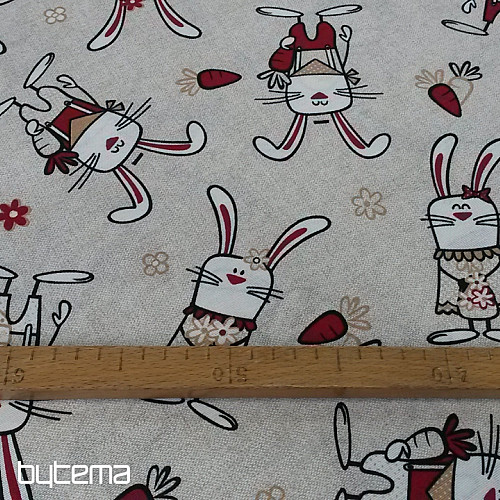 Tissu décoratif ROGER Lapin