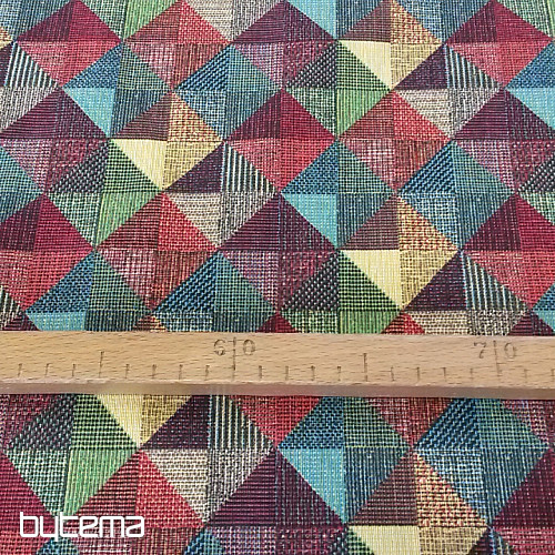 Tissu décoratif RUBIK MULTICOLORE