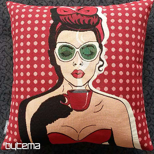 Housse de coussin tapisserie COMICS WOMAN I