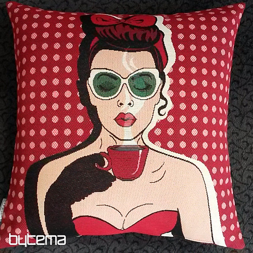 Housse de coussin tapisserie COMICS WOMAN I