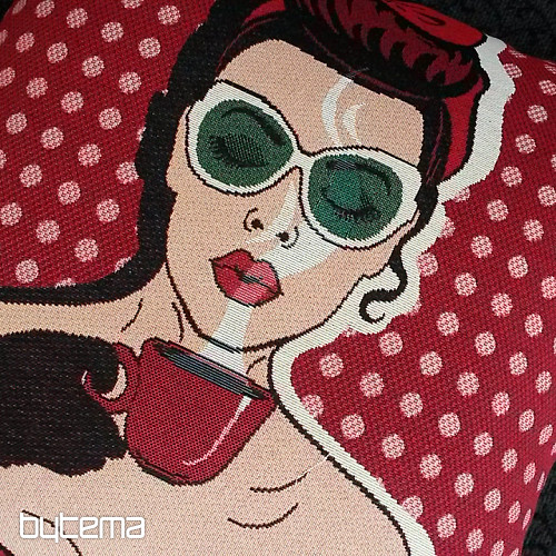 Housse de coussin tapisserie COMICS WOMAN I