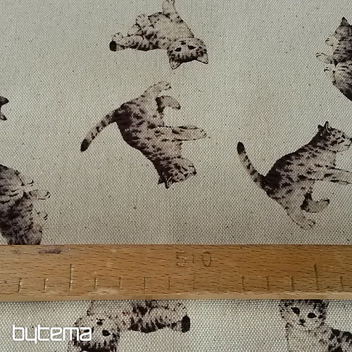 Tissu déco chat FELIX impression numérique