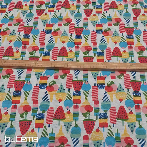 Tissu déco NANUK rouge
