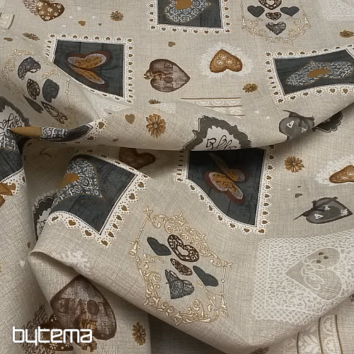 Tissu déco CARLA gris