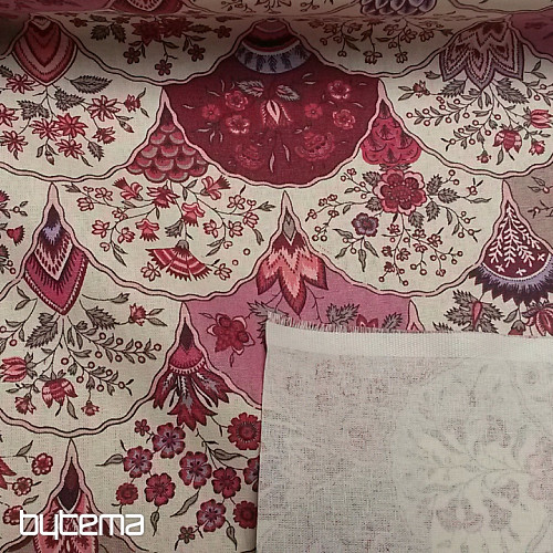 Tissu décoratif FOLKLÓR 2 rose