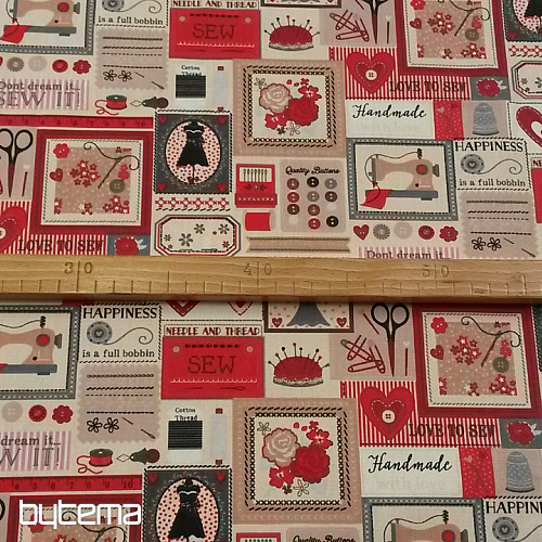 Tissu en coton SALON DE COUTURE