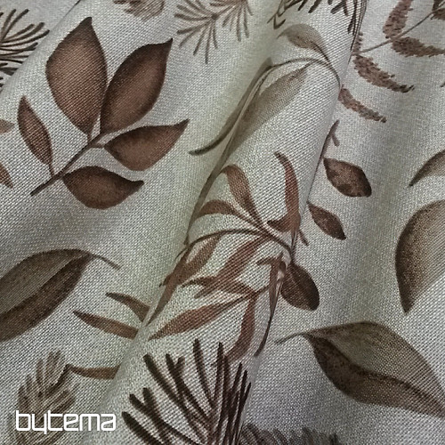 Tissu décoratif FERN BROWN