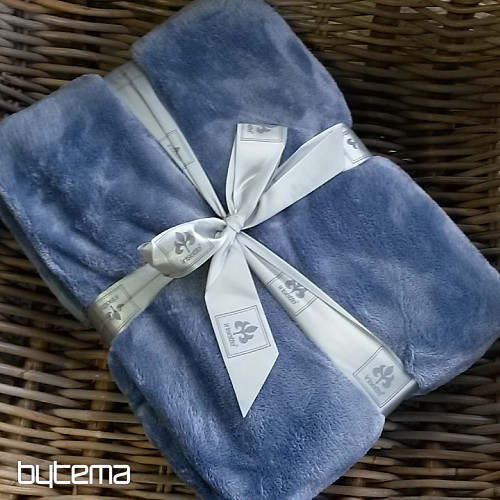 couverture douce RELAX bleu-gris 23