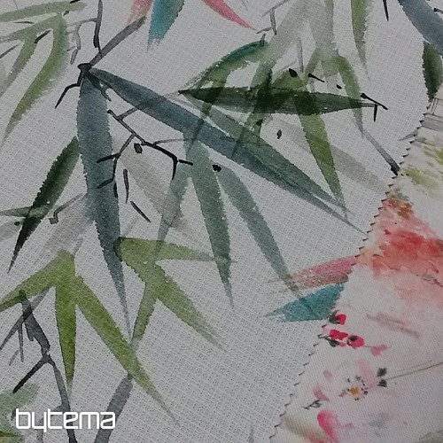 Tissu décoratif MIDORI bambou japonais