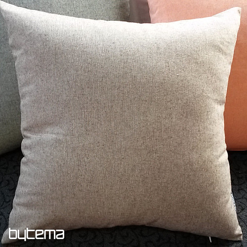 Housse de coussin déco PASTEL marron