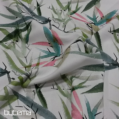 Tissu décoratif MIDORI bambou japonais