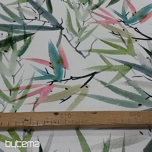 Tissu décoratif MIDORI bambou japonais