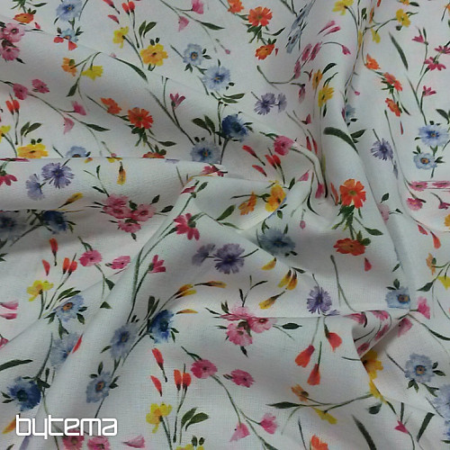 Tissu coton JARDINS C multicolore
