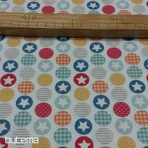 Tissu coton BABY ZOO C multicolore