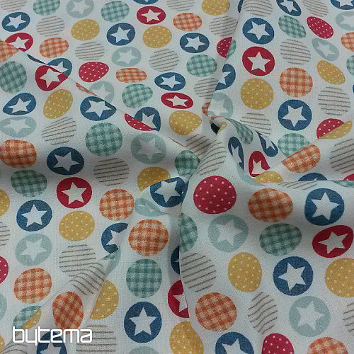 Tissu coton BABY ZOO C multicolore