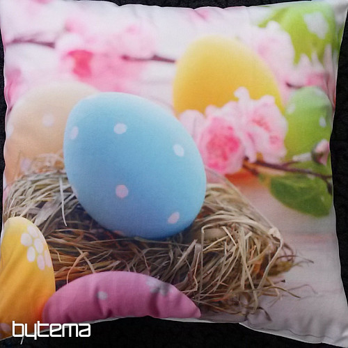 Housse de coussin déco OEUFS DE PÂQUES