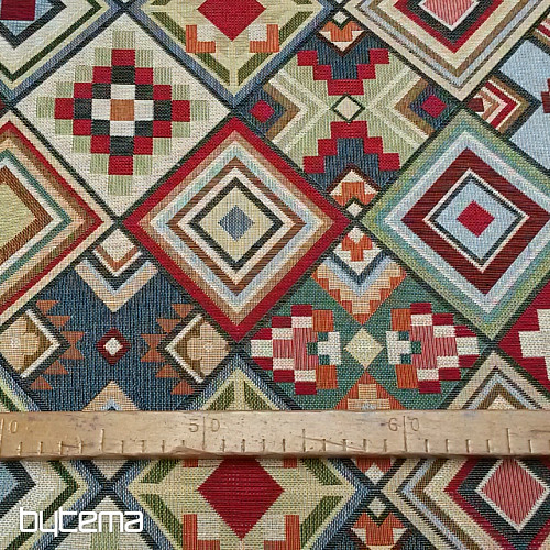 Tissu de tapisserie AZTEC grand