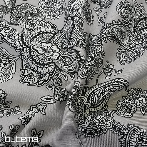 Tissu déco MASALA gris