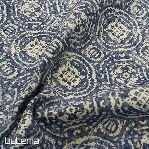 Tissu déco CANCUN bleu
