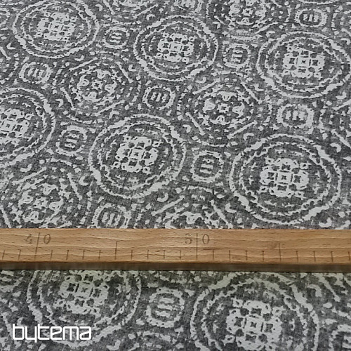 Tissu déco CANCUN gris