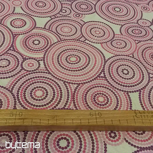 Tissu décoratif MANDALA ECO lilas