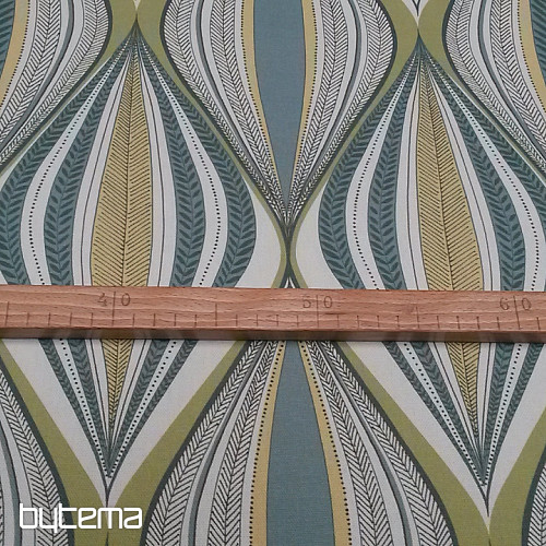 tissu décoratif ROMBOS vert