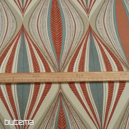 tissu décoratif ROMBOS marron