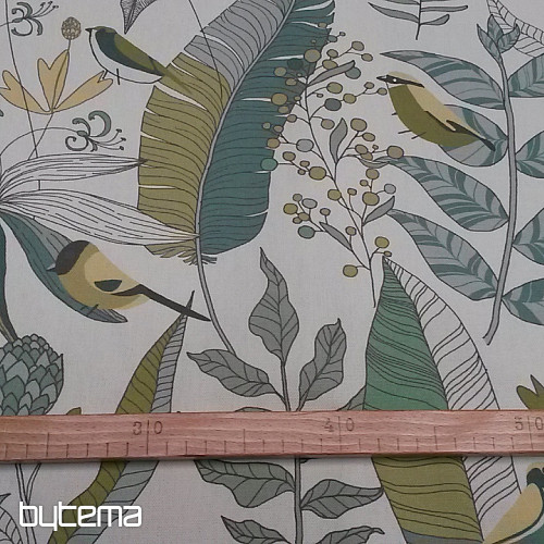 tissu décoratif BORAS vert
