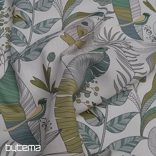 tissu décoratif BORAS vert