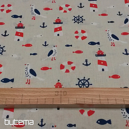 Tissu décoratif MAJÁKY beige