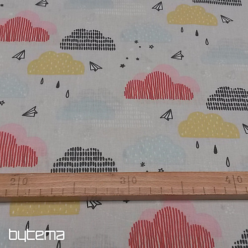 Tissu coton NUAGES