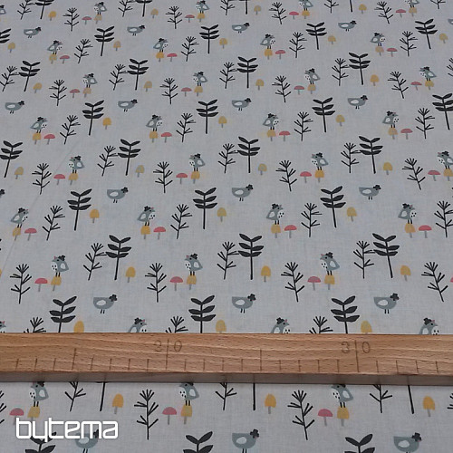 Tissu coton OISEAUX ZIZO