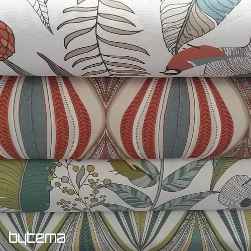 tissu décoratif ROMBOS marron