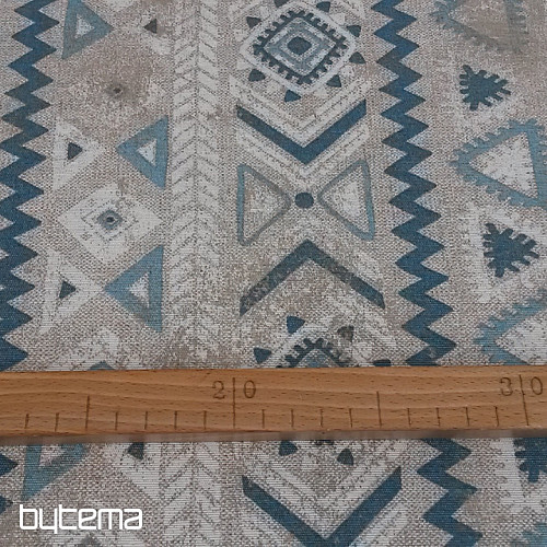 Tissu décoratif TULUM MAYA turquoise