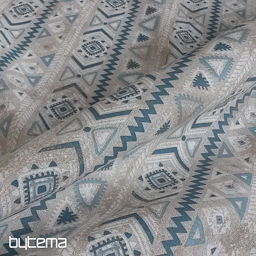 Tissu décoratif TULUM MAYA turquoise