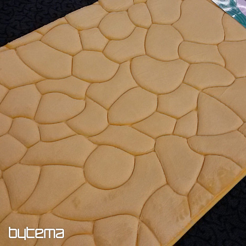 Tapis de salle de bain CARREAUX JAUNE