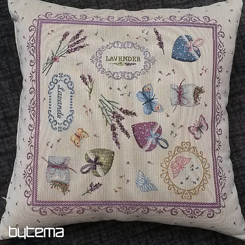 Housse de coussin tapisserie Rêve de lavande