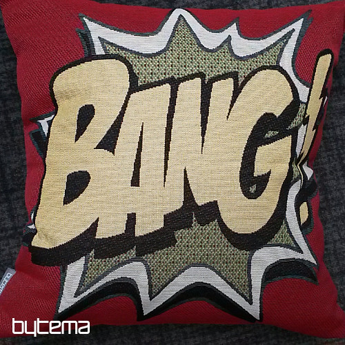 Housse de coussin tapisserie COMICS BANG!