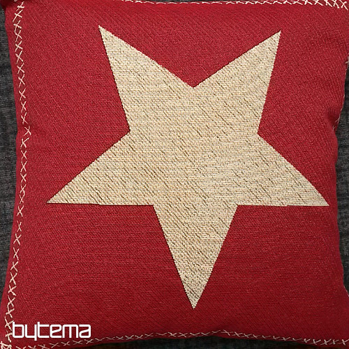 Housse de coussin tapisserie ÉTOILE ROUGE 1