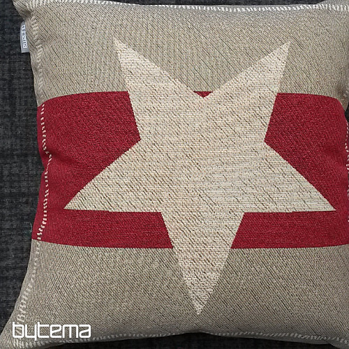 Housse de coussin tapisserie ÉTOILE ROUGE 2