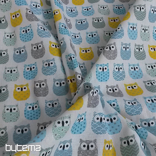 Tissu décoratif MINI CHOUETTES 7